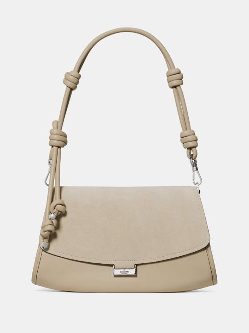 Kate Spade Ali Suede Shoulder Bag Light Sand